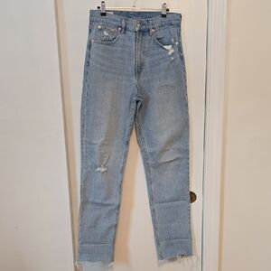 GAP Sky High Straight Light Blue Jeans